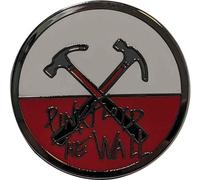 Pink Floyd - Logo - Badge "The Wall Hammers" - Métal RO10384 (Taille unique) (Rouge/Blanc/Gris)