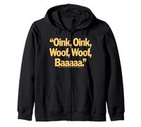 Pink Floyd Oink Oink Woof Woof Baaaaa Animaux Sweat à Capuche