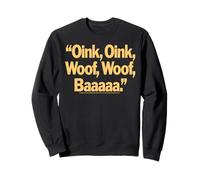 Pink Floyd Oink Oink Woof Woof Baaaaa Animaux Sweatshirt