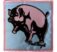 Pink Floyd - Patch "Animals Pig", tissu tissé RO8188 (taille unique) (Bleu/Rose)