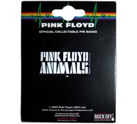 Pink Floyd Pin Badge Animals Mono Text Logo Officiel