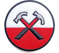 Pink Floyd - Pink Floyd Patch The Wall 3D Hammers Circle Officiel Embroidered Woven Iron On Size One Size