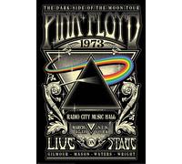 Pink Floyd - Poster "1973" PM3575 (Taille unique) (Noir/Or/Arc-en-ciel)