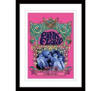 Pink Floyd - Poster encadré "1967" PM5640 (40 cm x 30 cm) (Rose/Blanc/Noir)