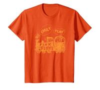 Pink Floyd See Emily Play T-Shirt, Enfant, Orange, 4 Ans