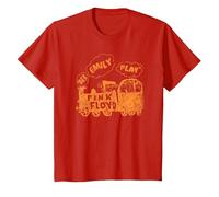 Pink Floyd See Emily Play T-Shirt, Enfant, Rouge, 6 Ans