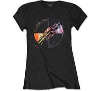 Pink Floyd - T-Shirt # M Black Femmina # Machine Greeting Orange [Import]