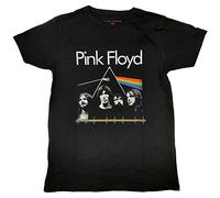 Pink Floyd T-shirt pour homme Dark Side of The Moon Band & Pulse Slim Fit Noir, noir, 2X