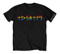 Pink Floyd - T-Shirt # S Black Unisex # Dark Side Prism Initials [Import]