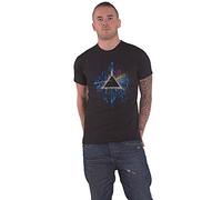 Pink Floyd - T-Shirt # XL Black Unisex # Dark Side of The Moon Blue Splatter [Import]