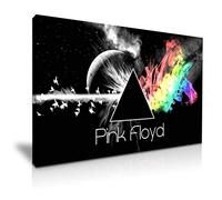 Pink Floyd The Dark Side of the Moon Impression sur toile Décoration murale Cadeau idéal pour la maison, le bureau, l'hôtel (L : 76 cm x 50 cm)
