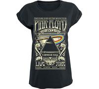 Pink Floyd The Dark Side of The Moon - Live on Stage 1972 Femme T-Shirt Manches Courtes Noir M