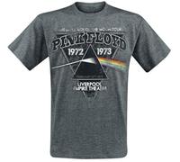Pink Floyd The Dark Side of The Moon - Liverpool 1972 Homme T-Shirt Manches Courtes Gris chiné XXL
