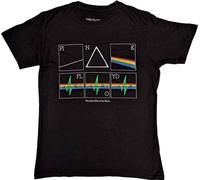 Pink Floyd Tričko Prism Heart Beat Uni Noir L