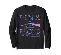 Pink Floyd US Tour 1973 Triangle prismatique côté obscur Manche Longue
