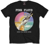 Pink Floyd - "Wish You Were Here" T-shirt homme/femme unie RO2168 (M) (Noir)