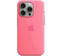 (Pink) For Apple iPhone 15 Pro Silicone Case with MagSafe