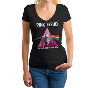 Pink Freud The Dark Side of Your mom Chemise Femme col V Noir Size S