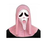 (Pink)Fun World Ghost Face Bloody Bling Mask Costume, Scary Halloween Costume Prop Ghost Mask, Horror Cosplay Accessory for Adults and Kids