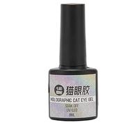 Pink Gel Gel Polour, 8 Ml Holographie Ryglis à Ongles Holographique Gel Polonteur Gel Polon Politter Nail Art Art Gel Paint Nail Manucure Salon Nails de Bricolage pour Femmes