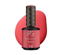 Pink Gellac Vernis Semi Permanent - 156 Tropical 15 ml - Vernis à Ongles Gel Pour 14+ Jours de Manucure Impeccable - Facile à Utiliser - Semi Permanent Facile à Enlever