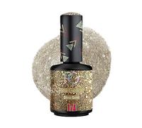 Pink Gellac Vernis Semi Permanent - 174 Diva Gold 15 ml - Vernis à Ongles Gel Pour 14+ Jours de Manucure Impeccable - Facile à Utiliser - Semi Permanent Facile à Enlever