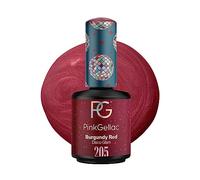Pink Gellac Vernis Semi Permanent - 205 Burgandy Red 15 ml - Vernis à Ongles Gel Pour 14+ Jours de Manucure Impeccable - Facile à Utiliser - Semi Permanent Facile à Enlever