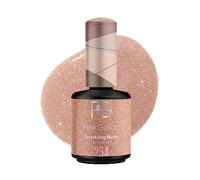 Pink Gellac Vernis Semi Permanent - 254 Sparkling Nude 15ml - Vernis à Ongles Gel Pour 14+ Jours de Manucure Impeccable - Facile à Utiliser - Semi Permanent Facile à Enlever