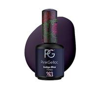 Pink Gellac Vernis Semi Permanent - 263 Indigo Blue 15ml - Vernis à Ongles Gel Pour 14+ Jours de Manucure Impeccable - Facile à Utiliser - Semi Permanent Facile à Enlever