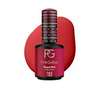 Pink Gellac Vernis Semi Permanent - 281 Regal Red 15ml - Vernis à Ongles Gel Pour 14+ Jours de Manucure Impeccable - Facile à Utiliser - Semi Permanent Facile à Enlever