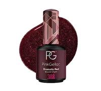 Pink Gellac Vernis Semi Permanent - 308 Dramatic Red 15ml - Vernis à Ongles Gel Pour 14+ Jours de Manucure Impeccable - Facile à Utiliser - Semi Permanent Facile à Enlever