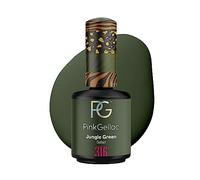 Pink Gellac Vernis Semi Permanent - 316 Jungle Green 15ml - Vernis à Ongles Gel Pour 14+ Jours de Manucure Impeccable - Facile à Utiliser - Semi Permanent Facile à Enlever