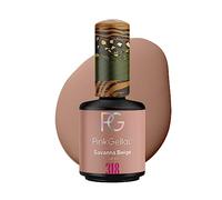 Pink Gellac Vernis Semi Permanent - 318 Savanna Beige 15ml - Vernis à Ongles Gel Pour 14+ Jours de Manucure Impeccable - Facile à Utiliser - Semi Permanent Facile à Enlever