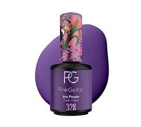 Pink Gellac Vernis Semi Permanent - 328 Iris Purple 15ml - Vernis à Ongles Gel Pour 14+ Jours de Manucure Impeccable - Facile à Utiliser - Semi Permanent Facile à Enlever