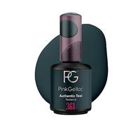 Pink Gellac Vernis Semi Permanent - 361 Authentic Teal 15ml - Vernis à Ongles Gel Pour 14+ Jours de Manucure Impeccable - Facile à Utiliser - Semi Permanent Facile à Enlever