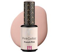 Pink Gellac Vernis Semi Permanent UV - 121 French Pink 8 ml - Vernis Gel UV Semi Permanent Rose Pour 14 Jours - Gel Polish Facile à Utiliser de Qualité Salon - Facile à Enlever