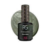 Pink Gellac Vernis Semi Permanent, Vegan - 153 Petrol Grey 15 ml | Vernis Gel UV Semi Permanent Noir Pour 14 Jours - Gel Polish Facile à Utiliser de Qualité Salon - Facile à Enlever