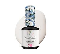 Pink Gellac Vernis Semi Permanent, Vegan - 299 Coco White 15ml | Vernis Gel UV Semi Permanent Noir Pour 14 Jours - Gel Polish Facile à Utiliser de Qualité Salon - Facile à Enlever