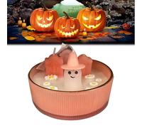 Pink Ghost Candle,Bougie fantôme Rose - Bougie de cimetière fantôme Rose Cupcakes et Cachemire,bougie sur le thème d'Halloween,bougie fantôme parfumée,chandelier fantôme mignon