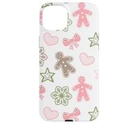 Pink Gingerbread Man Christmas Coquette Cute Bow Xmas Cookie Coque pour iPhone 15 Plus