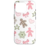 Pink Gingerbread Man Christmas Coquette Cute Bow Xmas Cookie Coque pour iPhone 16 Pro