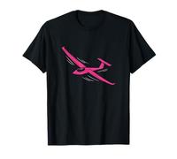Pink Glider Pilot Silent Flight Amoureuses d'avions à Voile pour Filles T-Shirt