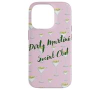 Pink Graffiti Dirty Martini Social Club Coque pour iPhone 14 Pro
