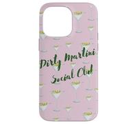 Pink Graffiti Dirty Martini Social Club Coque pour iPhone 14 Pro Max