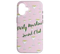 Pink Graffiti Dirty Martini Social Club Coque pour iPhone 16