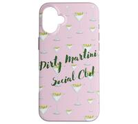 Pink Graffiti Dirty Martini Social Club Coque pour iPhone 16 Plus