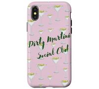 Pink Graffiti Dirty Martini Social Club Coque pour iPhone X/XS