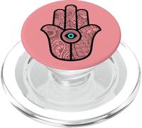 Pink Hamsa Hand with Eye - Spiritual Gift for Valentines Day PopSockets PopGrip pour MagSafe
