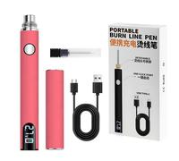 (Pink)Handheld Wax Modeling Pen with Quick Heat Feature Wax Sculpting Tool Perfect for Various Materials in Creative Projects White