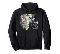 Pink Hummingbird Enjoy The Little Things Humming Bird Sage Sweat à Capuche